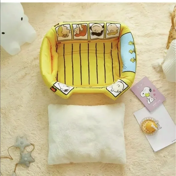 🧸HP🐶 Dog bed snoopy Charlie Brown peanuts cute pet house duo-style carto…